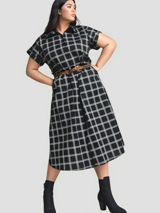 Universal Standard Sandy Stretch Poplin Shirtdress
